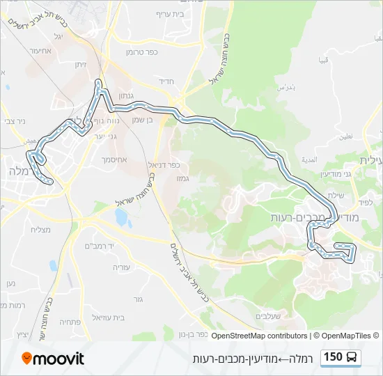 150 Bus Line Map