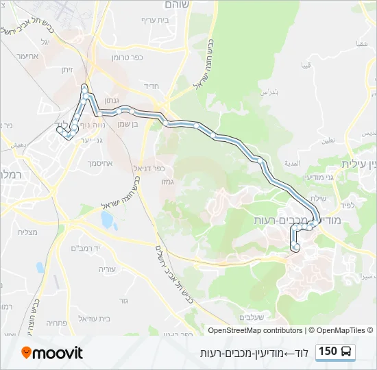 150 Bus Line Map