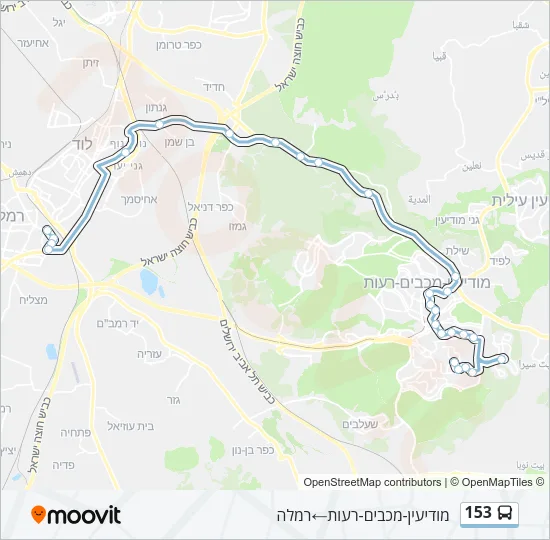 153 Bus Line Map