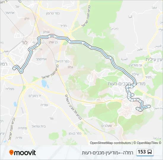 153 Bus Line Map