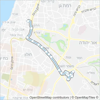 153 Bus Line Map