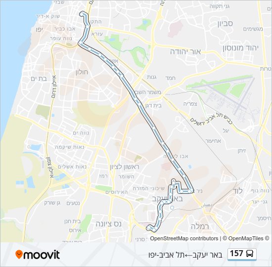 157 Bus Line Map