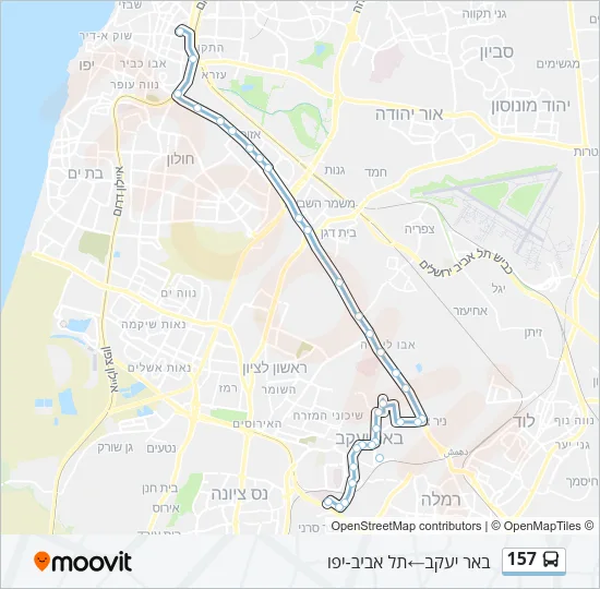 157 Bus Line Map