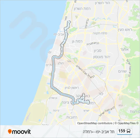 159 Bus Line Map