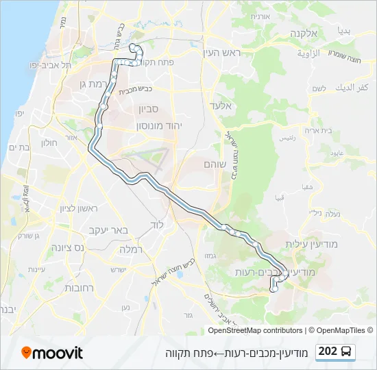 202 Bus Line Map
