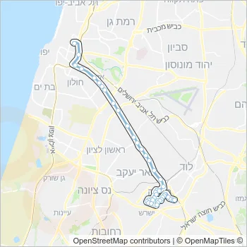 245 Bus Line Map