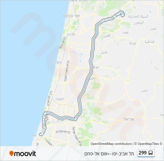 299 Bus Line Map