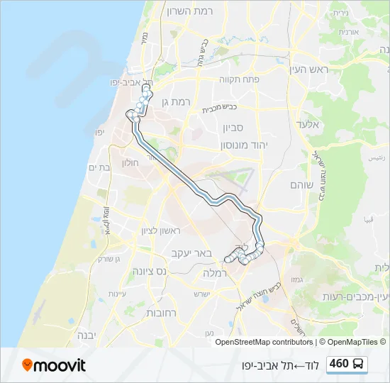 460 Bus Line Map