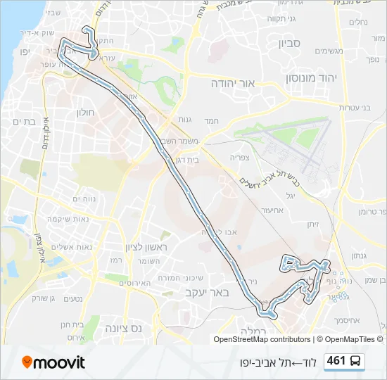 461 Bus Line Map