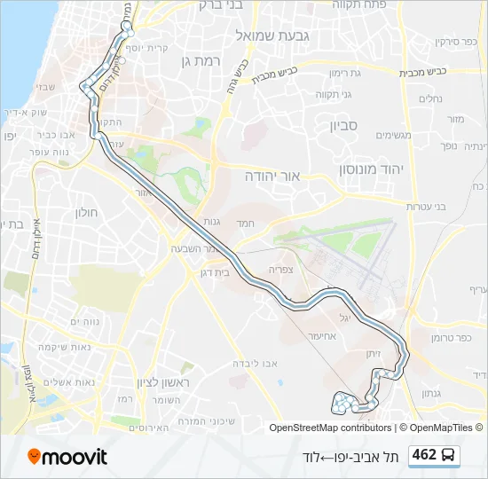 462 Bus Line Map