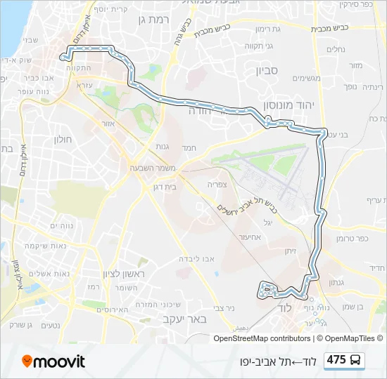 475 Bus Line Map