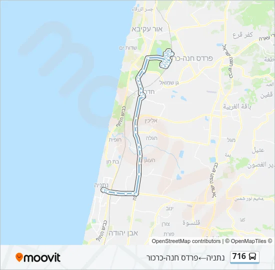 716 Bus Line Map