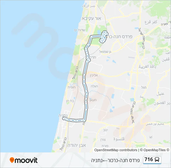 716 Bus Line Map