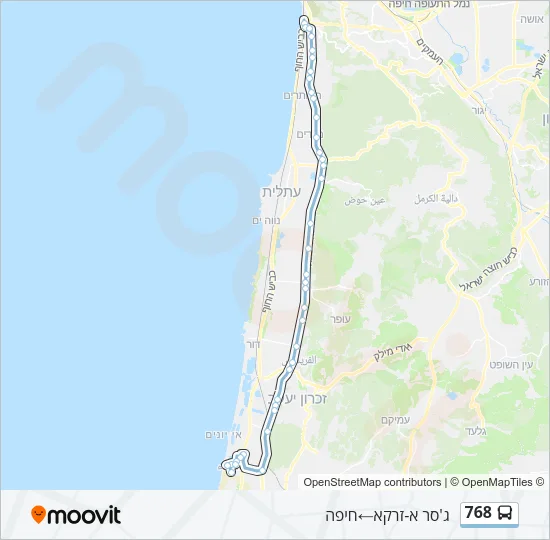 768 Bus Line Map