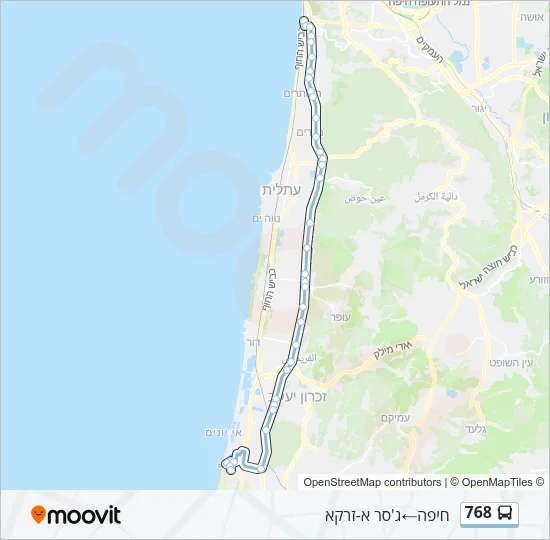 768 Bus Line Map