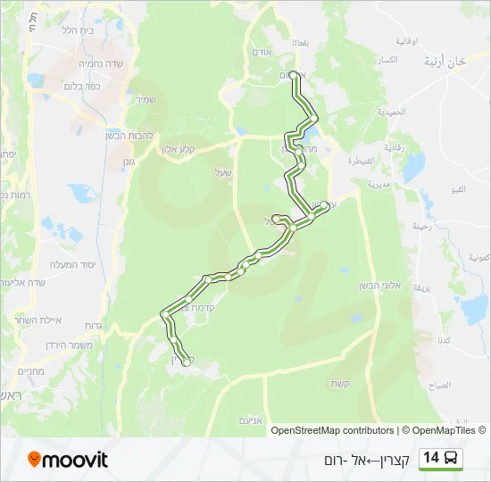 14 Bus Line Map