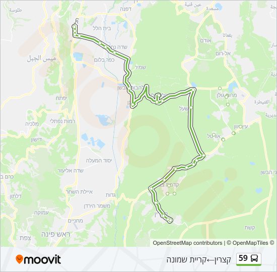 59 Bus Line Map