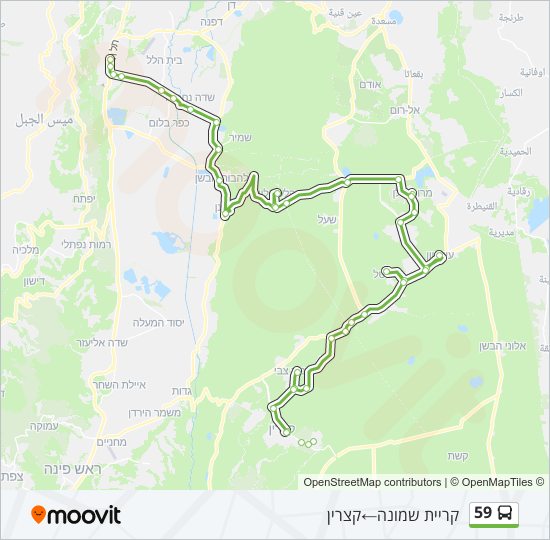 59 bus Line Map