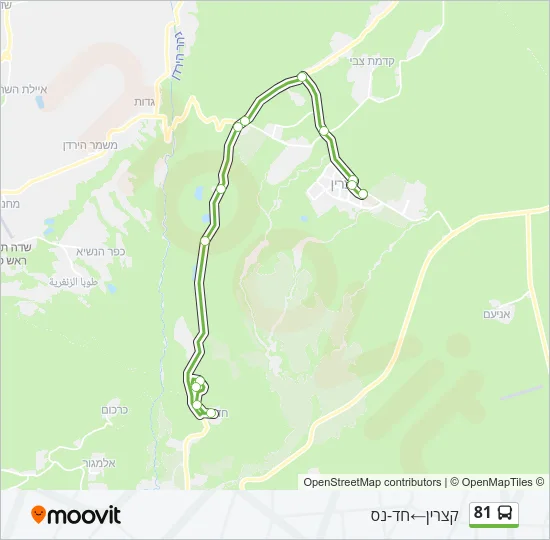 81 Bus Line Map