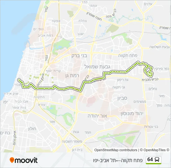 64 Bus Line Map