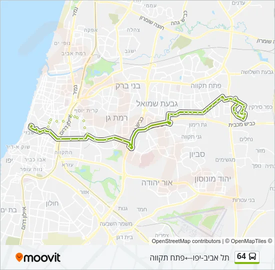 64 Bus Line Map