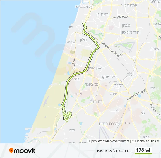 178 Bus Line Map