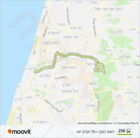 250 Bus Line Map