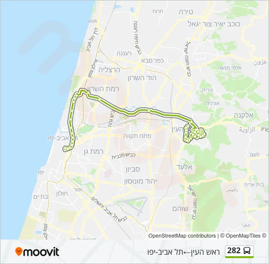 282 Bus Line Map