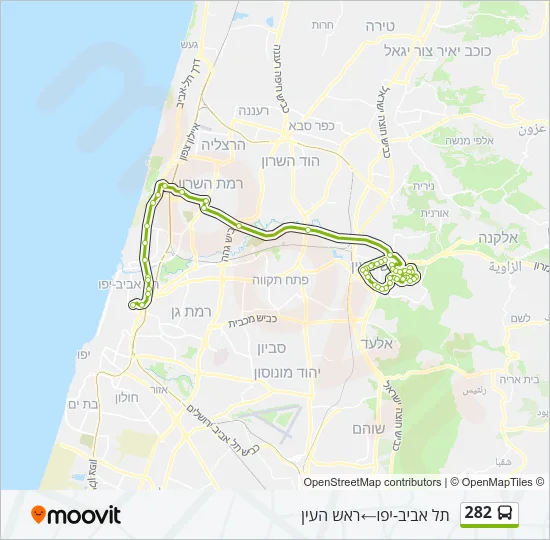 282 Bus Line Map