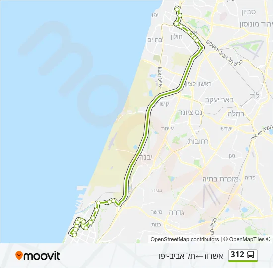 312 Bus Line Map