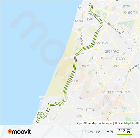 312 Bus Line Map