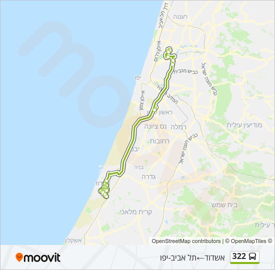 322 Bus Line Map