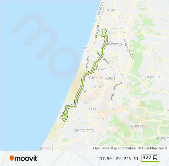 322 Bus Line Map