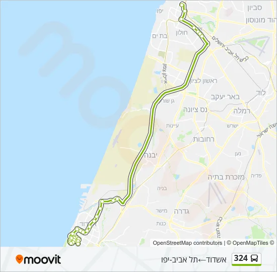 324 Bus Line Map