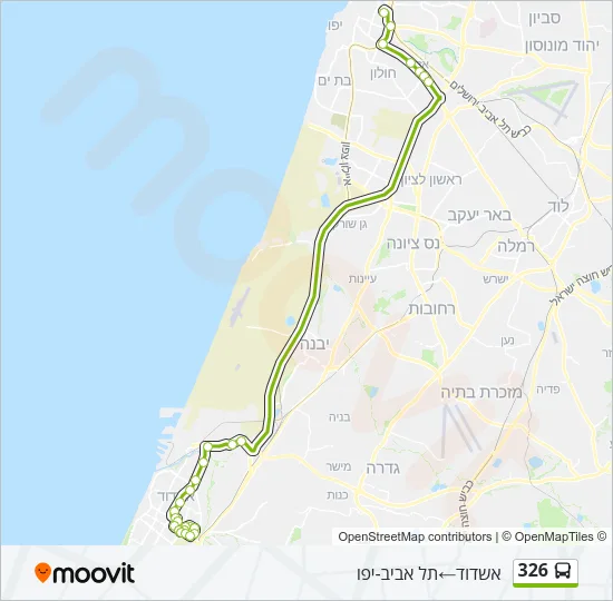 326 Bus Line Map