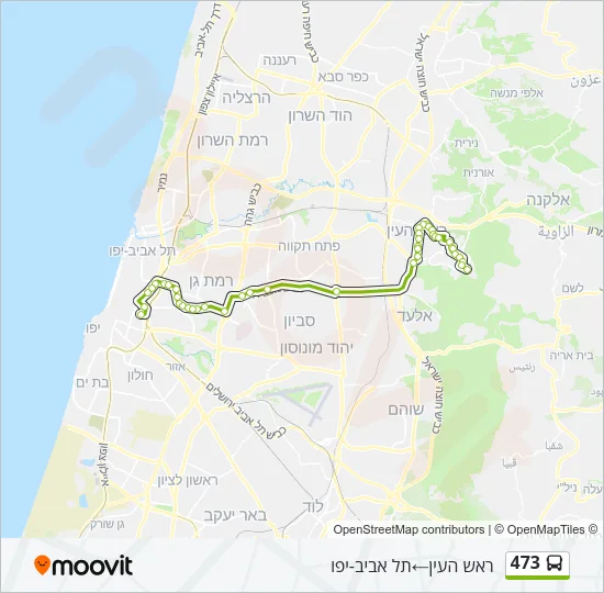 473 Bus Line Map