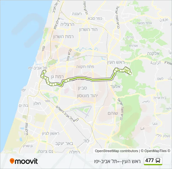 477 Bus Line Map