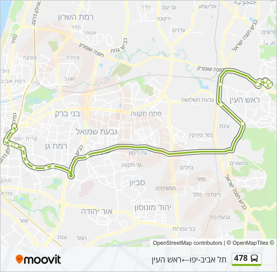 478 Bus Line Map