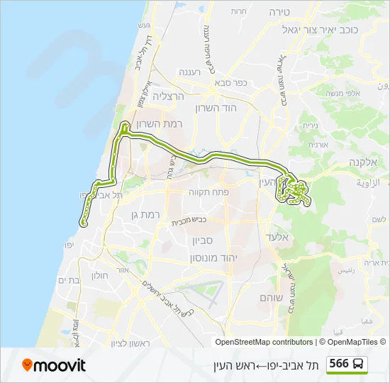566 Bus Line Map