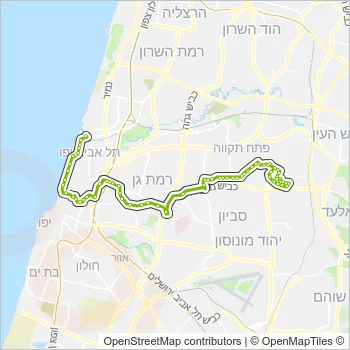 599 Bus Line Map