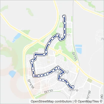 1 Bus Line Map
