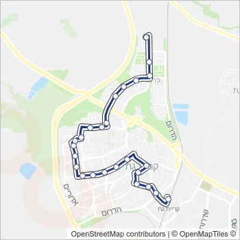 1 Bus Line Map