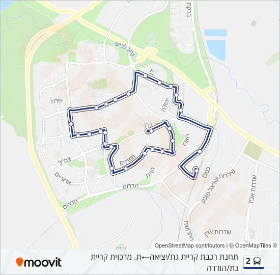 2 Bus Line Map