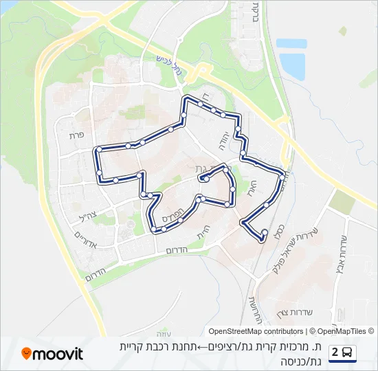 2 Bus Line Map