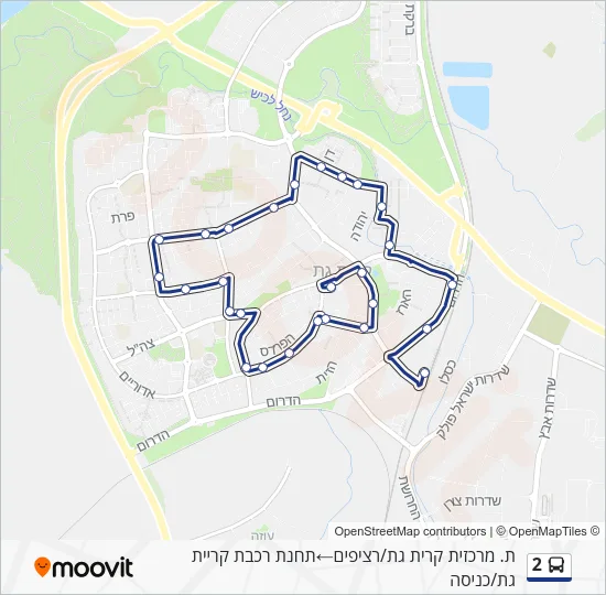 2 Bus Line Map