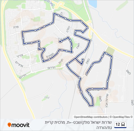 12 Bus Line Map