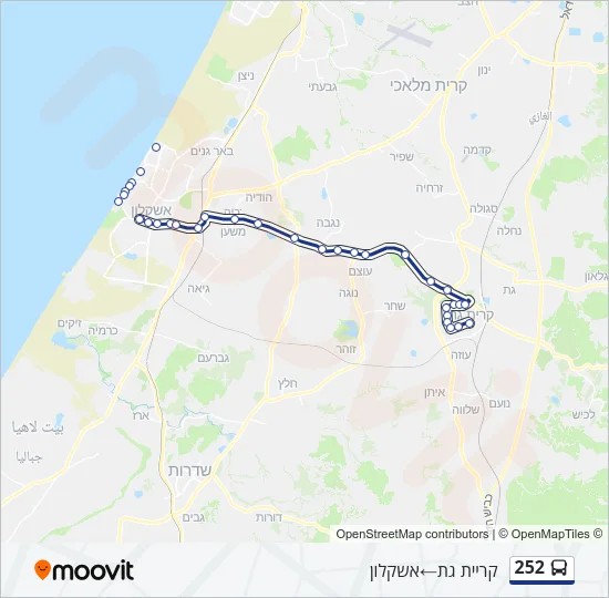 252 Bus Line Map