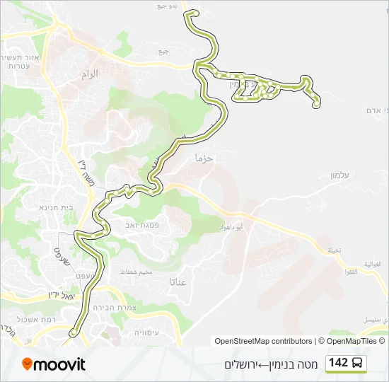 142 Bus Line Map
