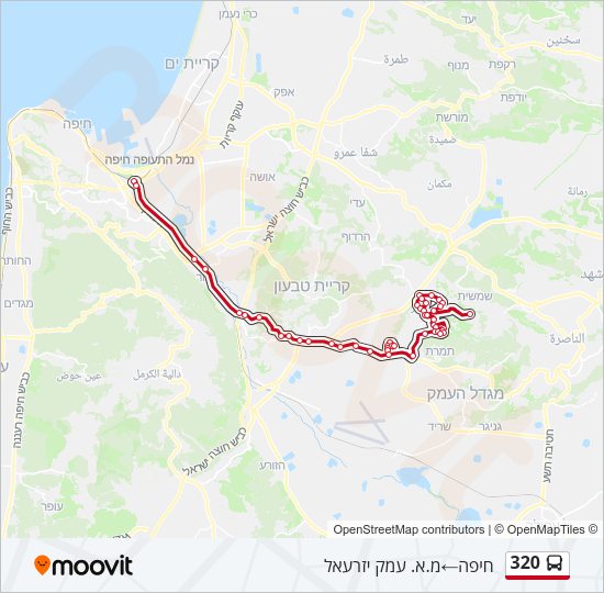 320 Bus Line Map