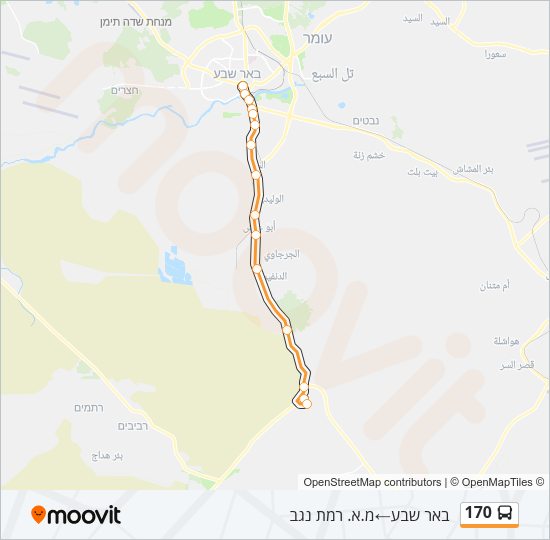 170 Bus Line Map